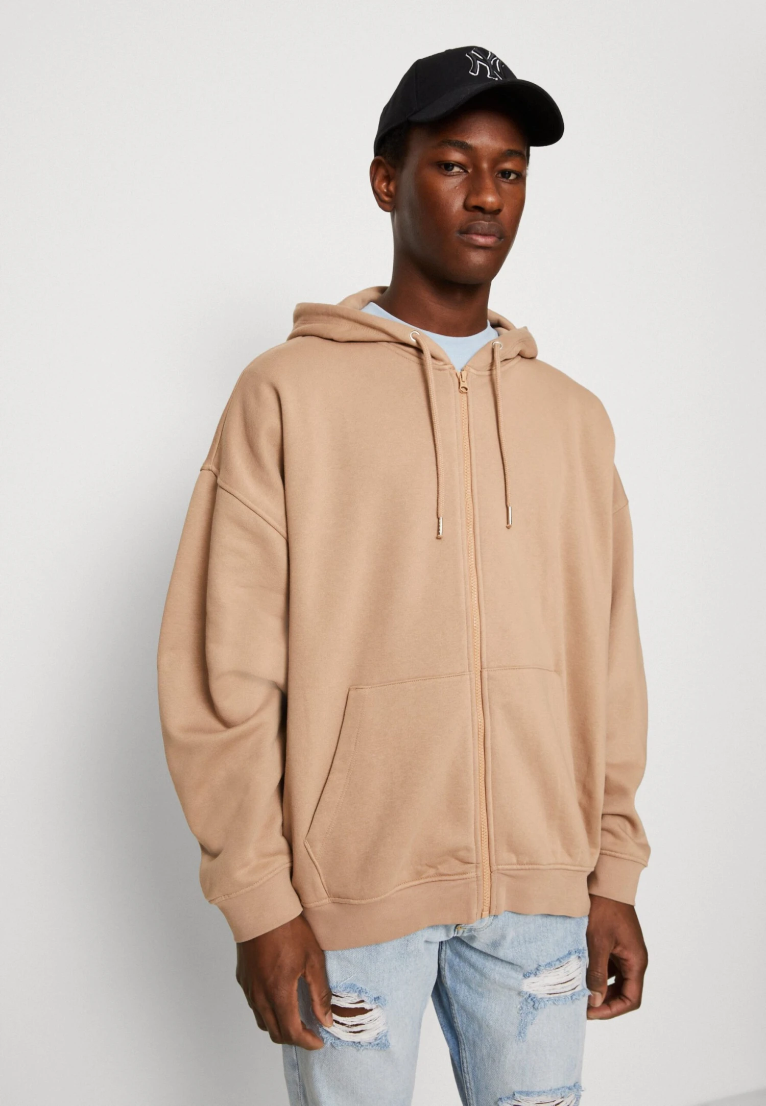 YOURTURN Unisex - Sweater Met Rits - Tan - Afbeelding 4