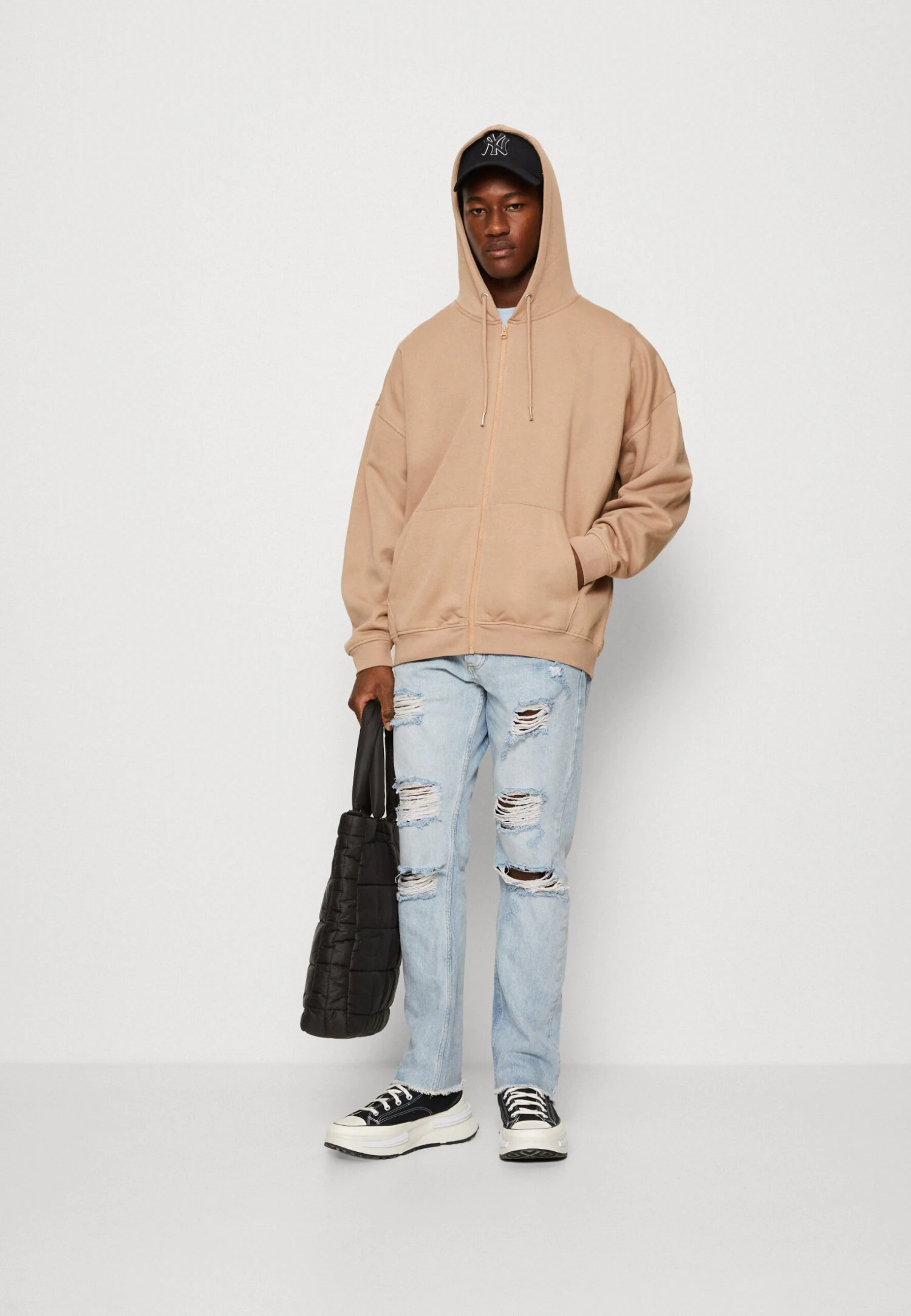 YOURTURN Unisex - Sweater Met Rits - Tan - Afbeelding 2