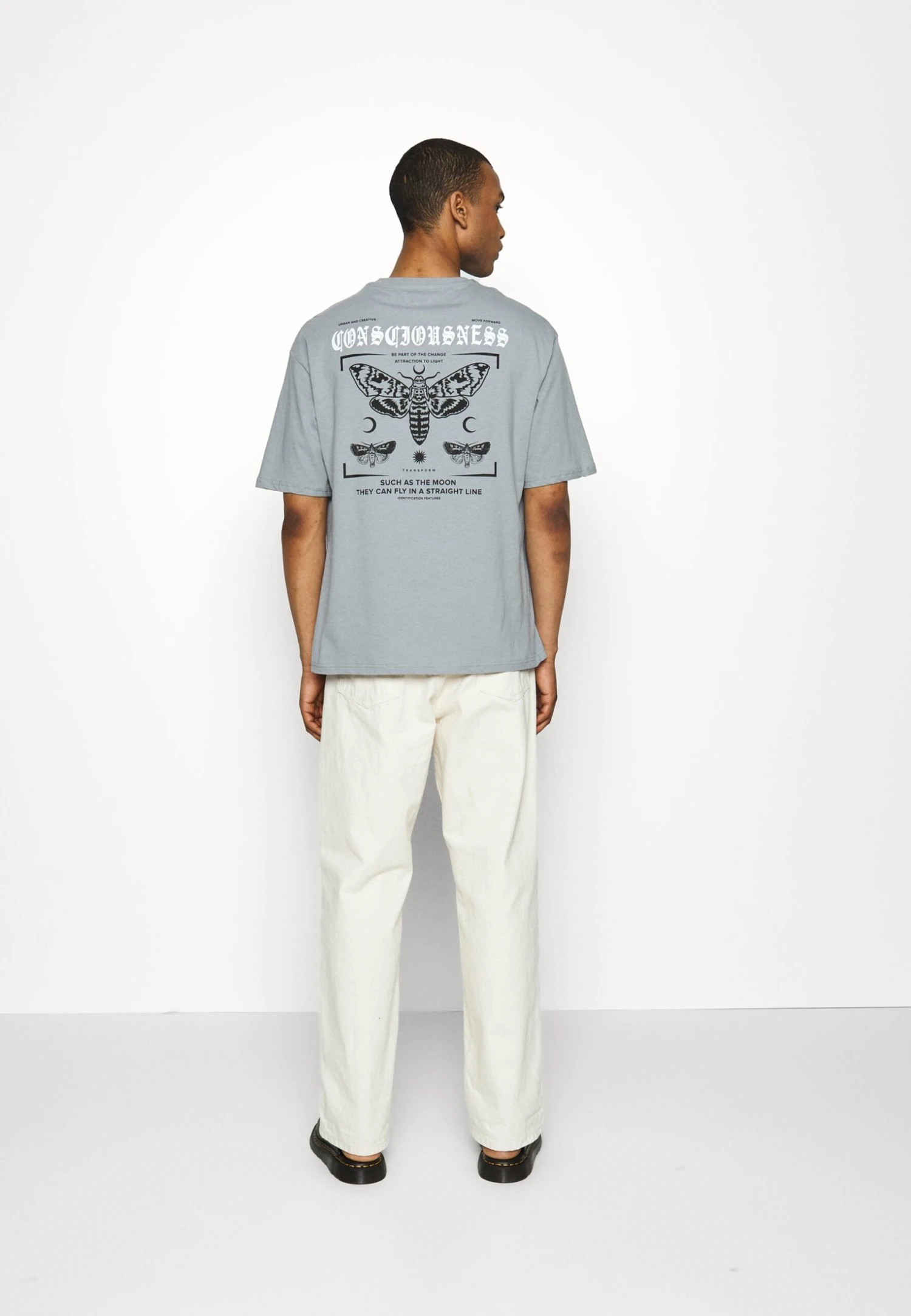 YOURTURN Unisex - T-Shirt Print - Dark Grey - Afbeelding 3