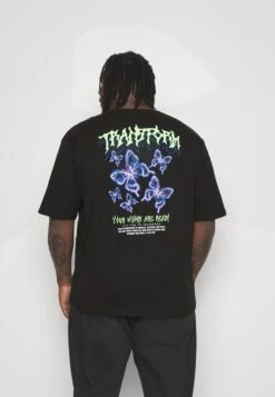 YOURTURN Unisex - T-Shirt Print - Black