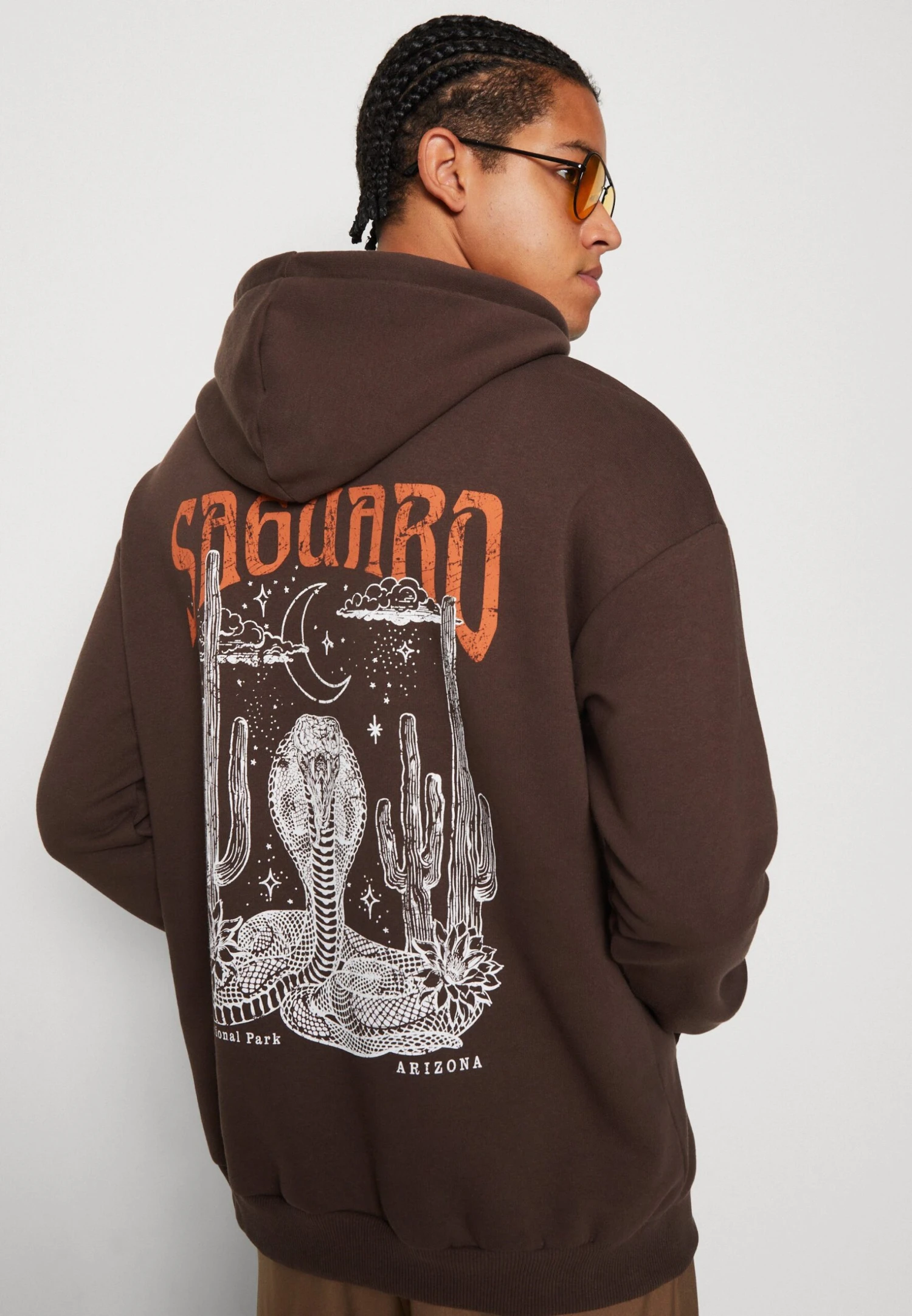 YOURTURN Unisex - Hoodie - Brown - Afbeelding 4